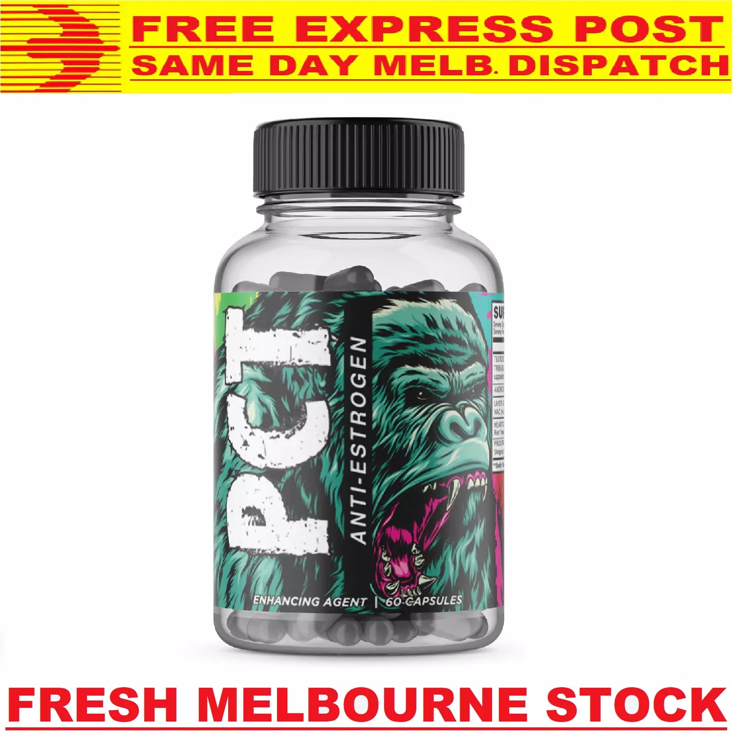 PCT ESTROGEN BLOCKER + LIVER SUPPORT PREMIUM GRADE - 60 CAPS FREE EXPRESS POST