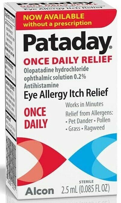 ALCON Pataday Once Daily Itch Relief - Allergy Eye Drops + Antihistamine 2.5mL