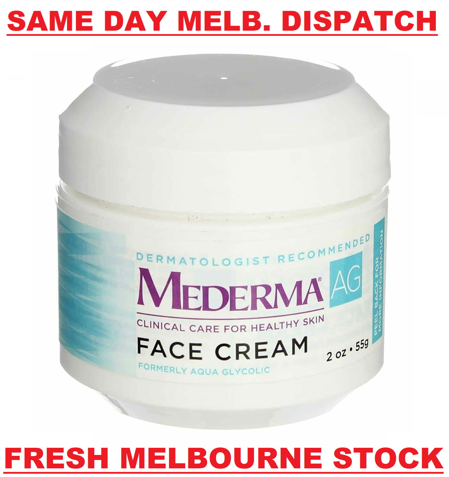 Mederma AG Face Cream Glycolic Hyaluronic Acid ANTI-AGING SMOOTH FINE ...