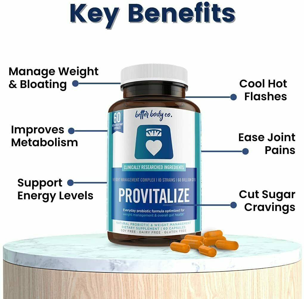 Official Provitalize Australia 60 Capsules Probiotic Menopause